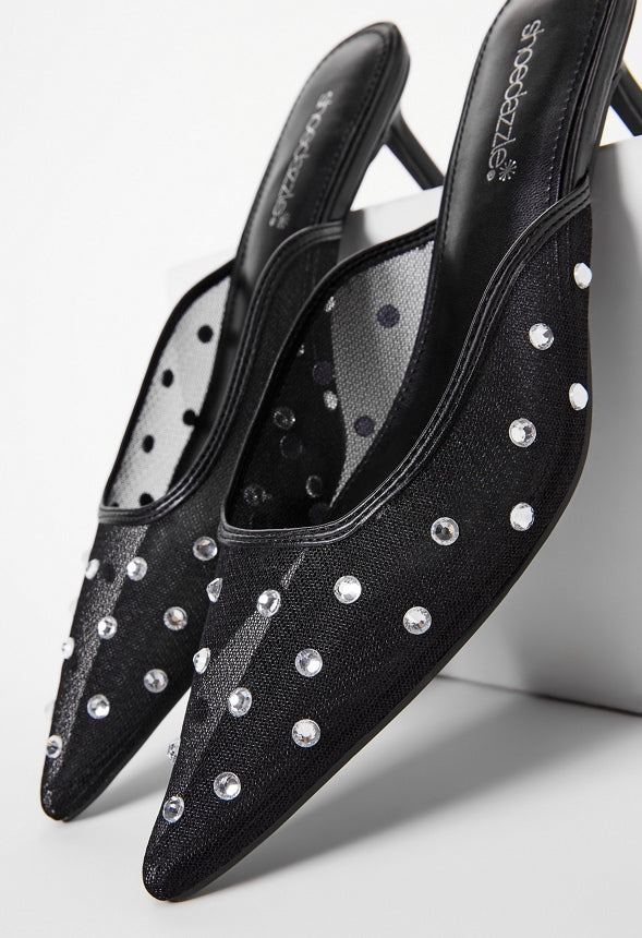 Nicolete Mule Pump Black