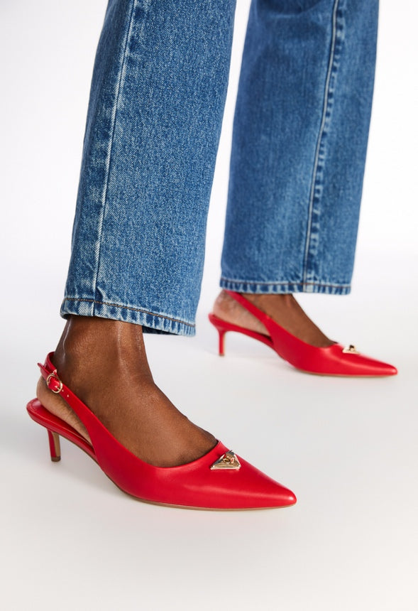 Kendi Slingback Pump Salsa Red