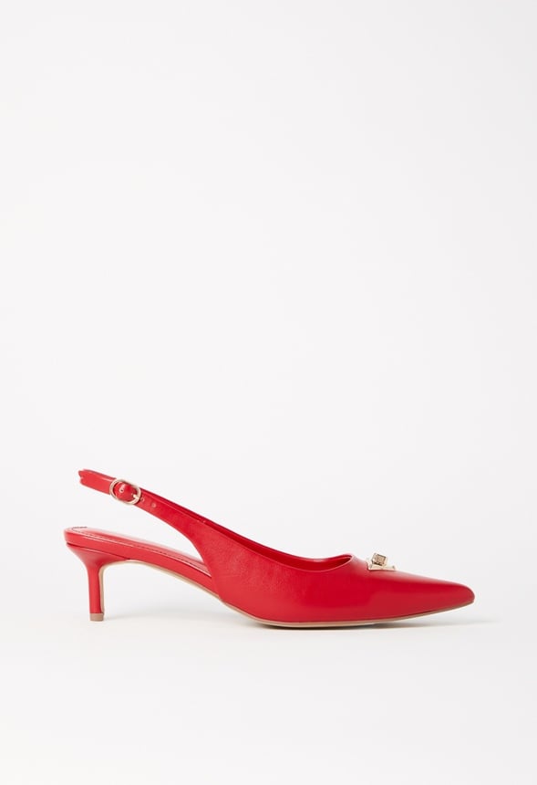 Kendi Slingback Pump Salsa Red