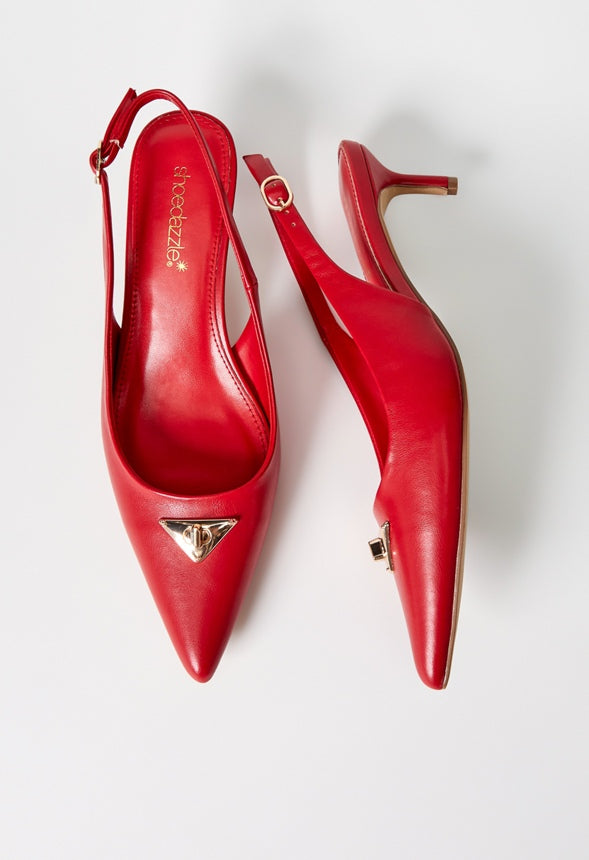 Kendi Slingback Pump Salsa Red