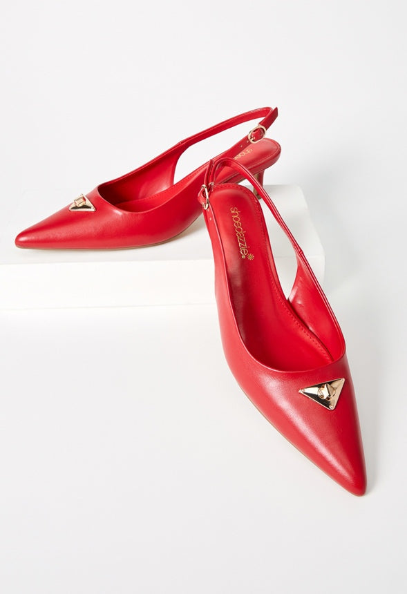 Kendi Slingback Pump Salsa Red