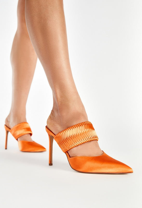 Adira Pointed Toe Pump Persimmon Orange