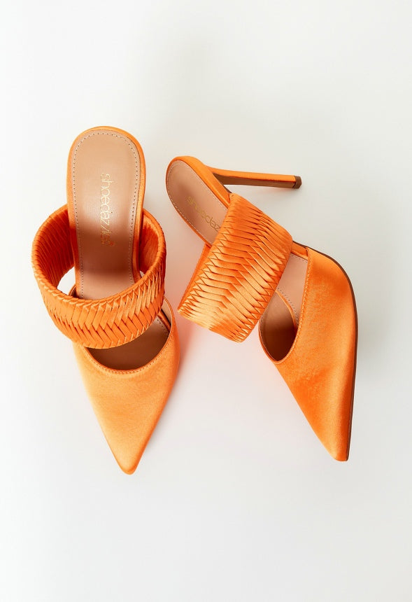 Adira Pointed Toe Pump Persimmon Orange