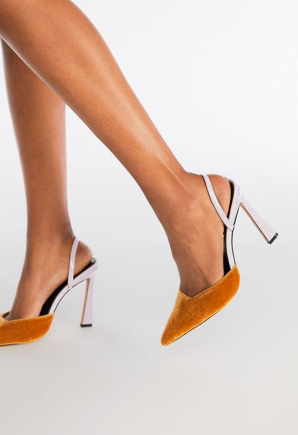 Steffi Slingback Pump Orchid Petal/ Bronze Gold