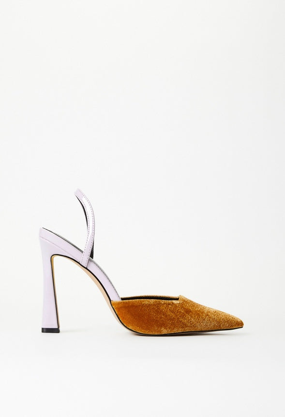 Steffi Slingback Pump Orchid Petal/ Bronze Gold