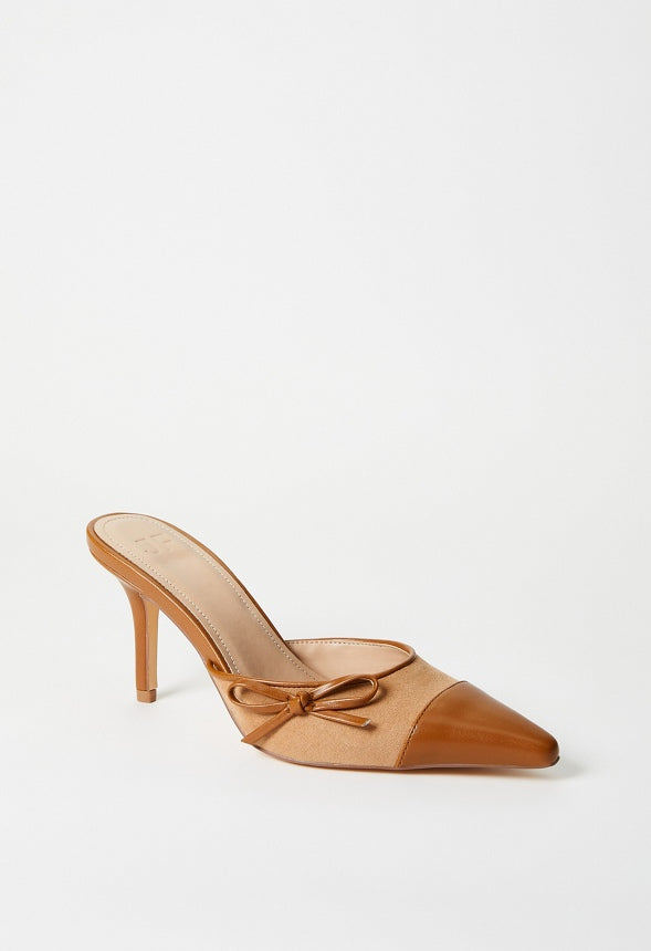 Violetta Mule Pump Camel/ Light Camel