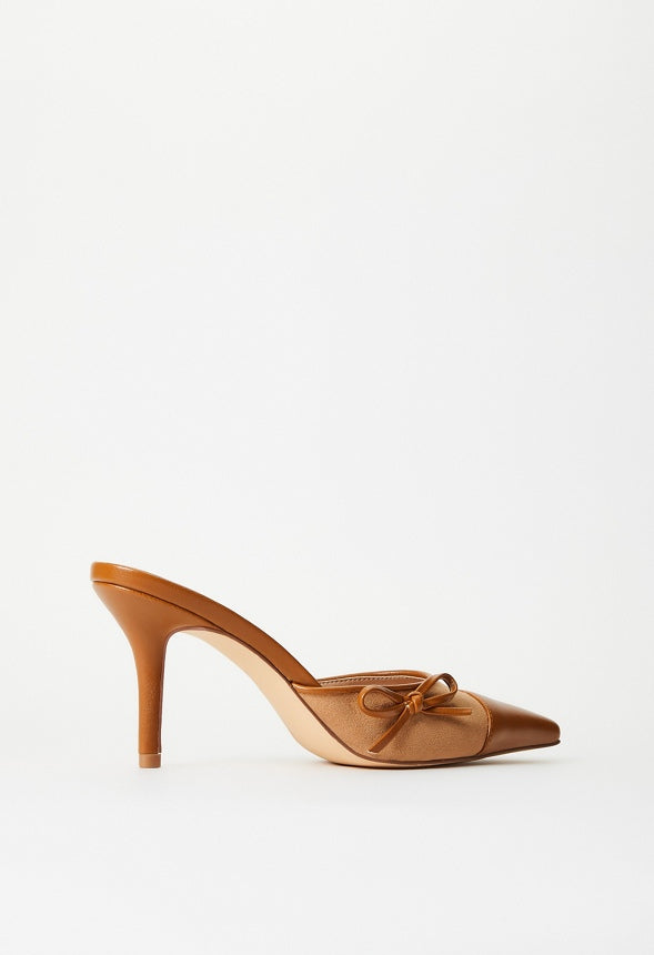 Violetta Mule Pump Camel/ Light Camel