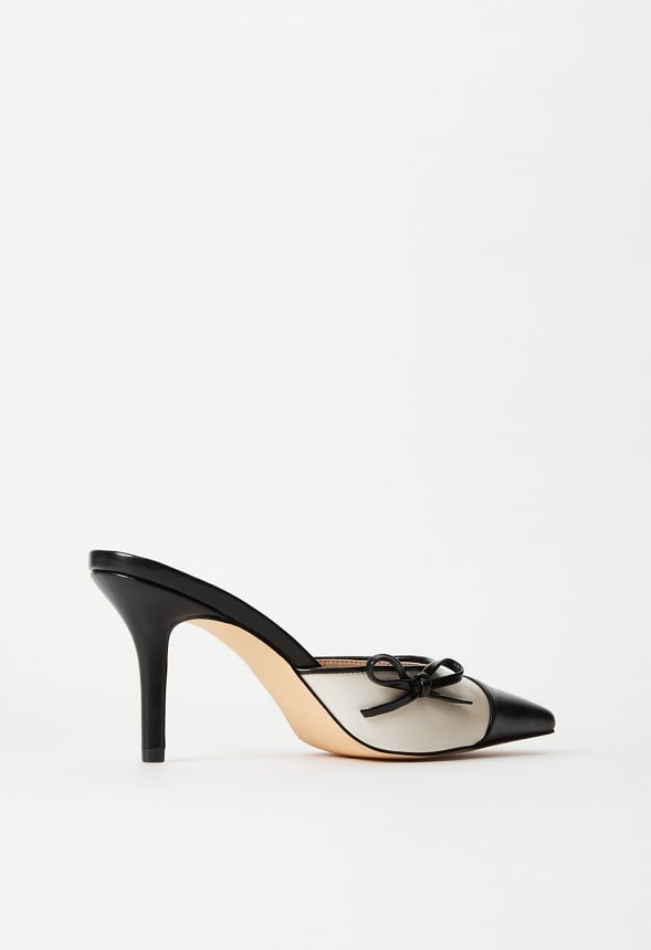Violetta Mule Pump Black/ Birch White