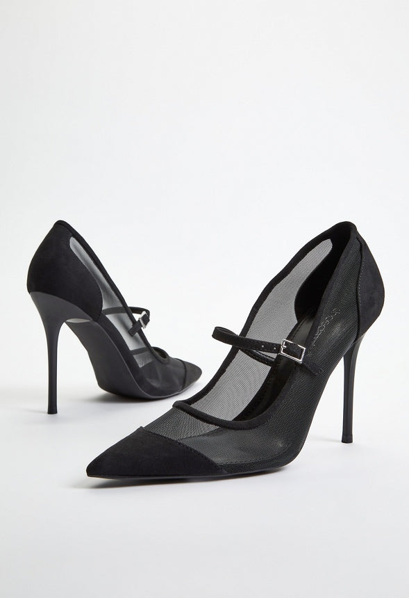 Valentina Mary Jane Pump Black