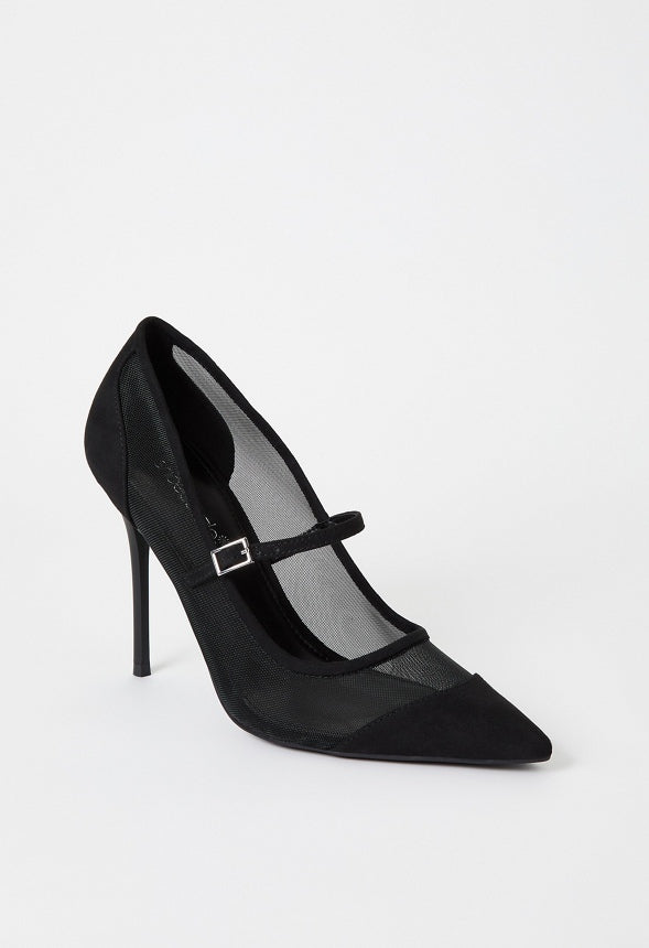 Valentina Mary Jane Pump Black