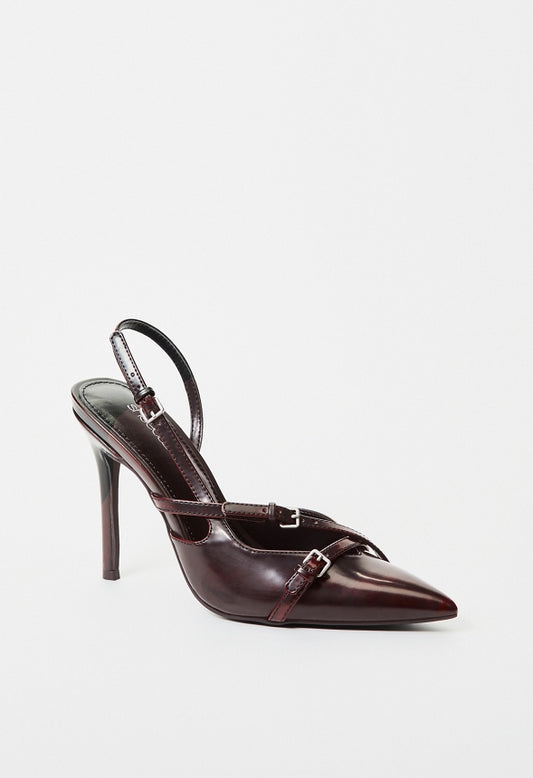 Anastasia Slingback Pump Deep Oxblood