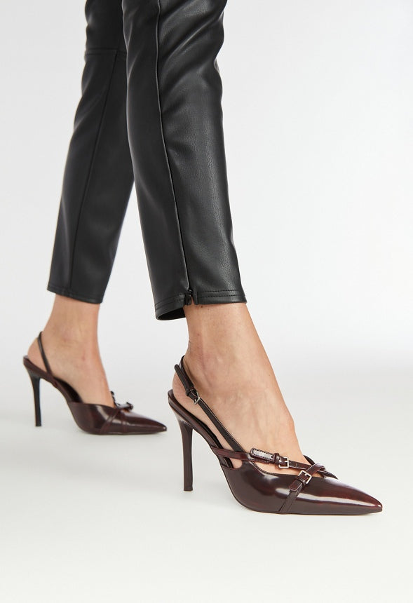 Anastasia Slingback Pump Deep Oxblood