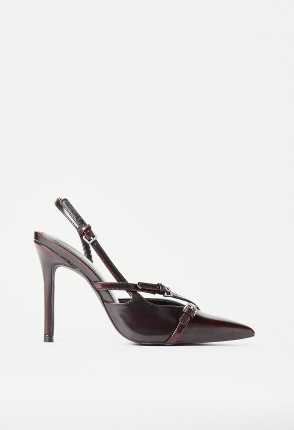 Anastasia Slingback Pump Deep Oxblood
