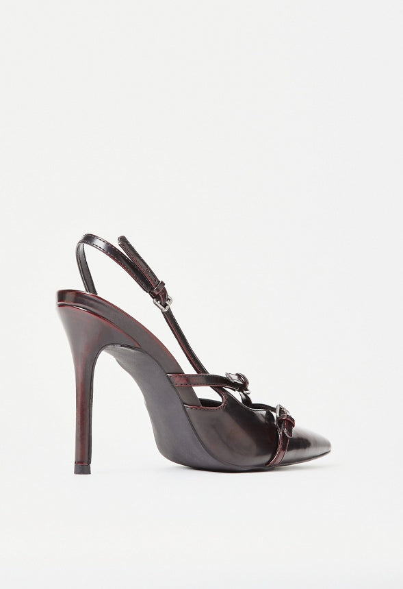 Anastasia Slingback Pump Deep Oxblood