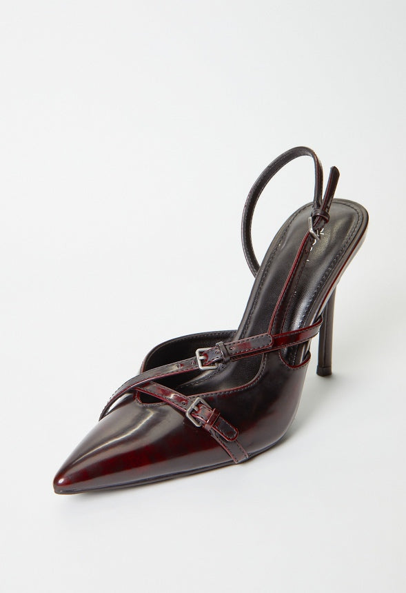 Anastasia Slingback Pump Deep Oxblood