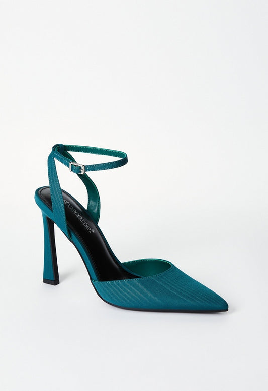 Elaina Ankle Strap Pump Rain Forest