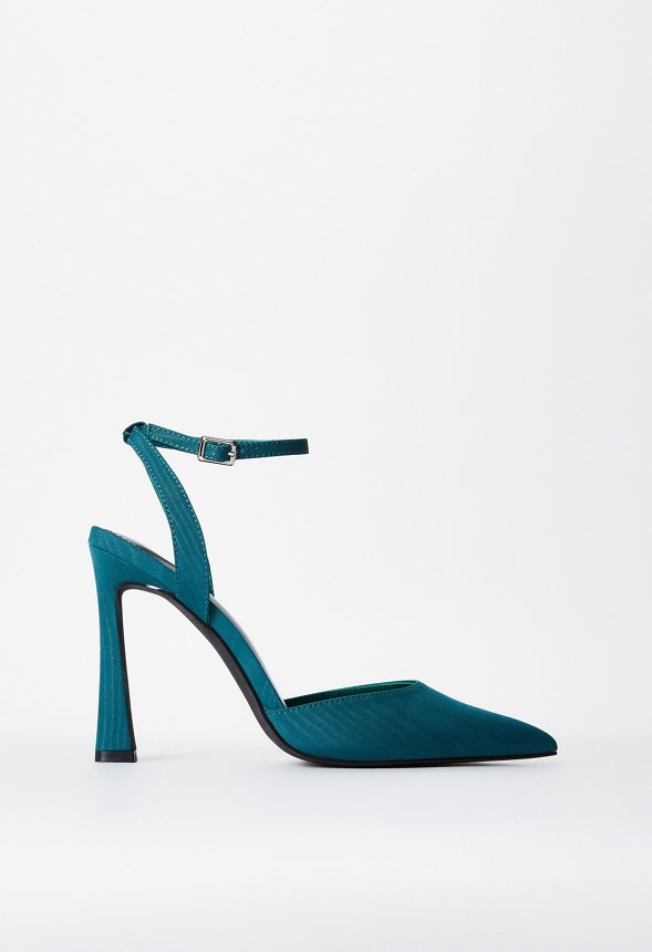 Elaina Ankle Strap Pump Rain Forest