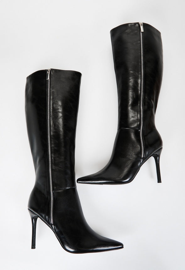 Jaz Heeled Boot Black