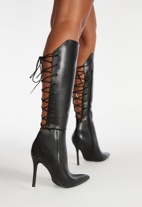 Kamilah Heeled Boot Black