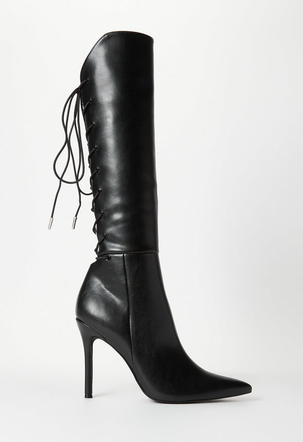 Kamilah Heeled Boot Black