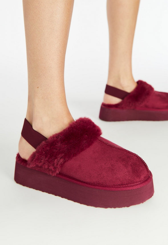 Levaine Fuzzie Mule Tibetan Red