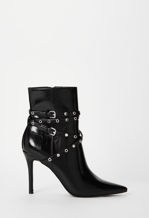 Roxana Stiletto Bootie Black