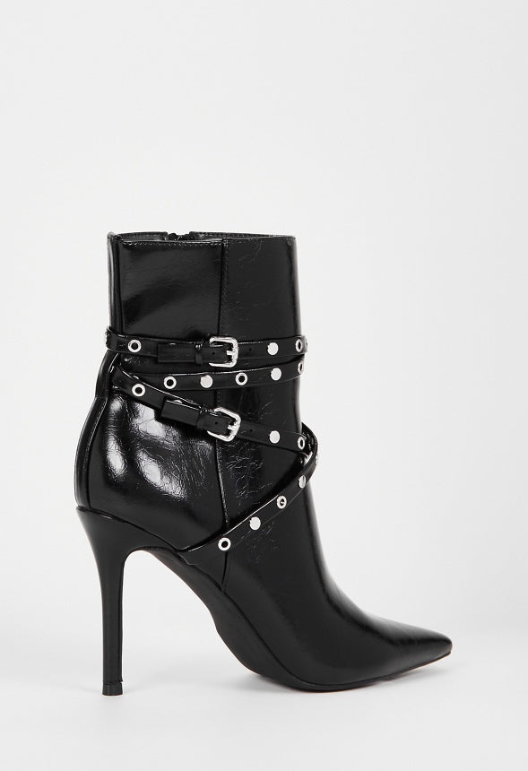 Roxana Stiletto Bootie Black