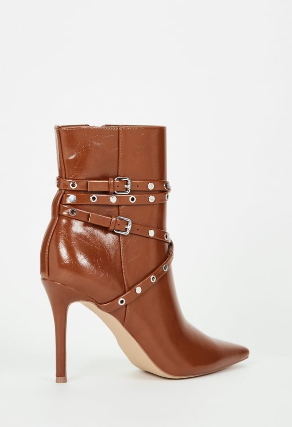Roxana Stiletto Bootie Caramel Cafe