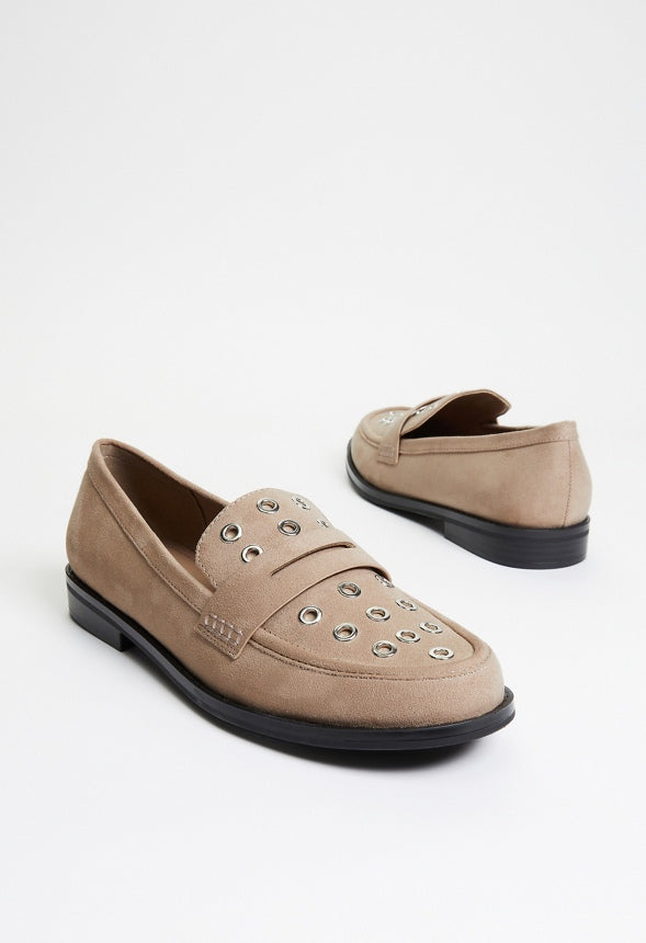 Zuri Flat Loafer Taupe