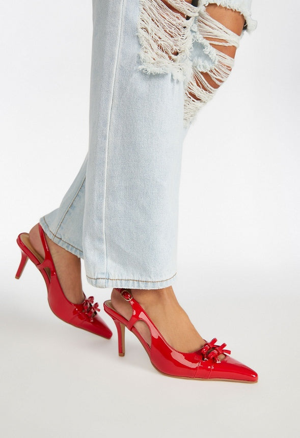 Florentina Slingback Pump Salsa Red