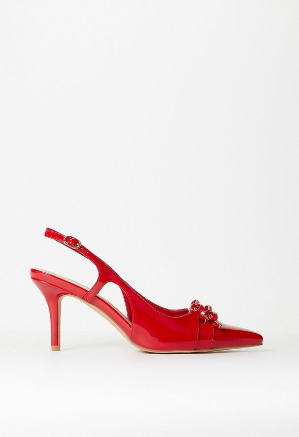Florentina Slingback Pump Salsa Red