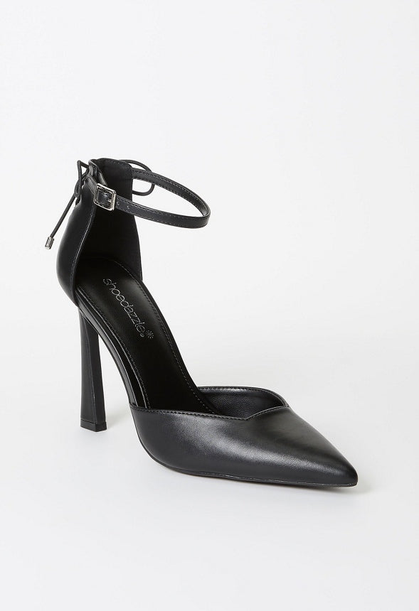 Vittoria Ankle Strap Pump Black
