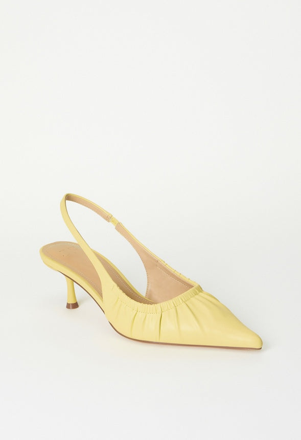 Aubrey Slingback Pump Pale Banana