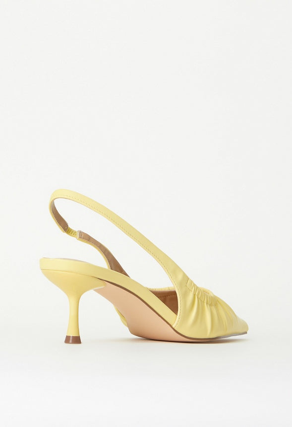 Aubrey Slingback Pump Pale Banana