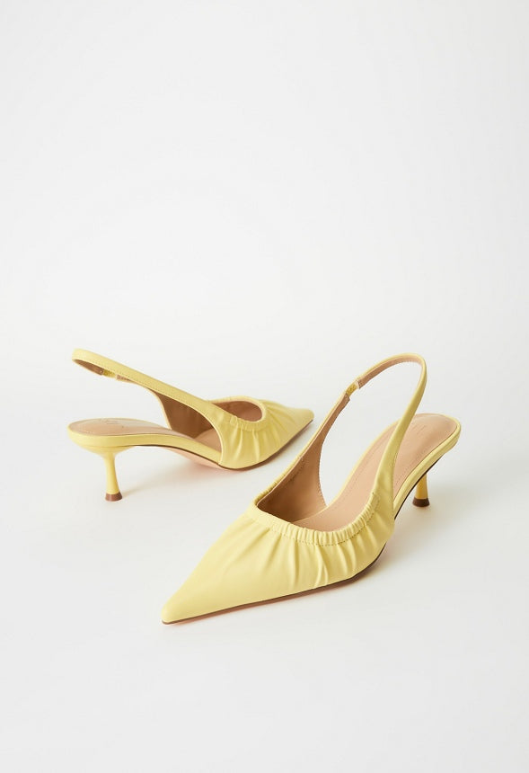 Aubrey Slingback Pump Pale Banana
