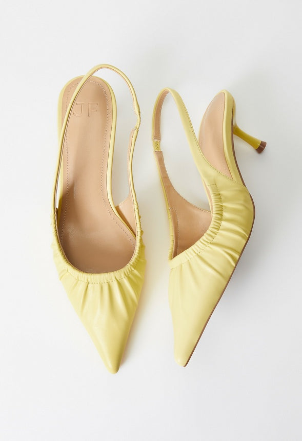 Aubrey Slingback Pump Pale Banana