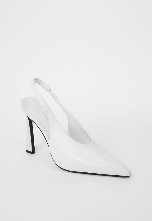 Alaiya Slingback Pump Bright White