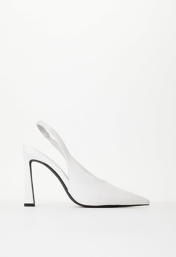 Alaiya Slingback Pump Bright White