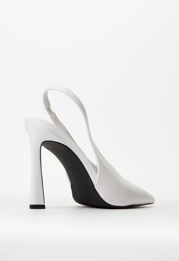 Alaiya Slingback Pump Bright White