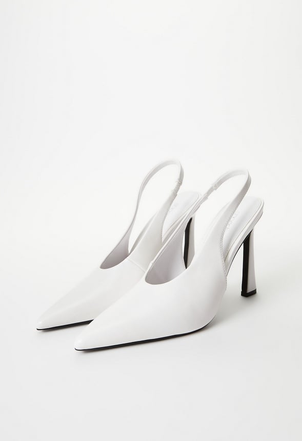 Alaiya Slingback Pump Bright White
