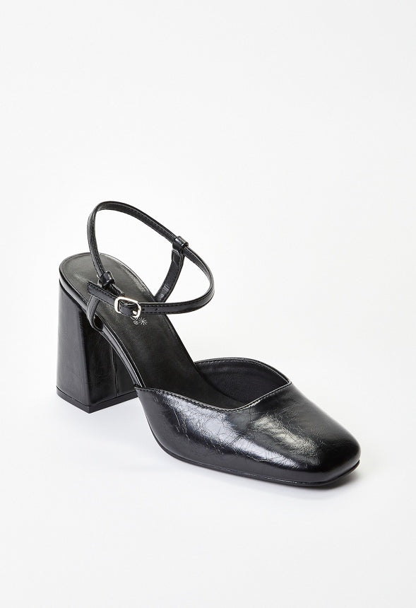 Marnie Ankle Strap Pump Black