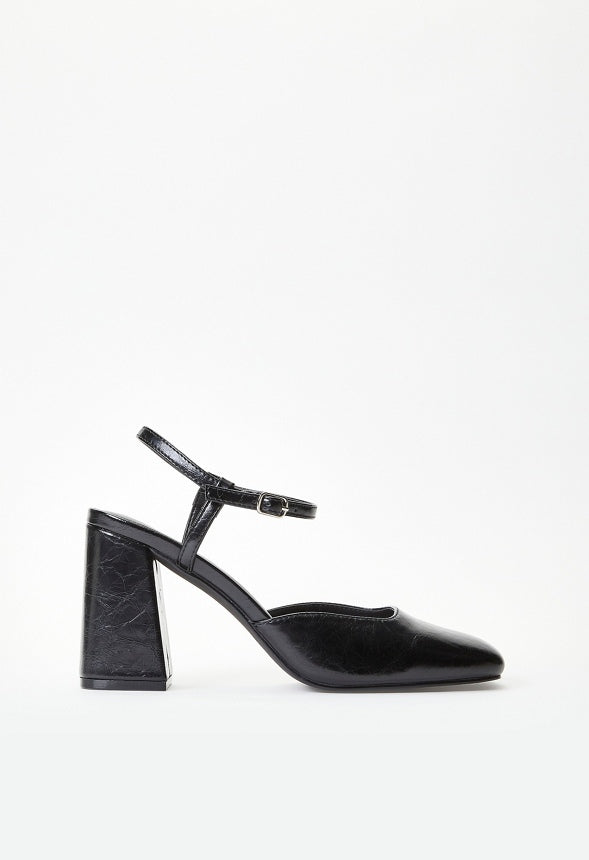 Marnie Ankle Strap Pump Black