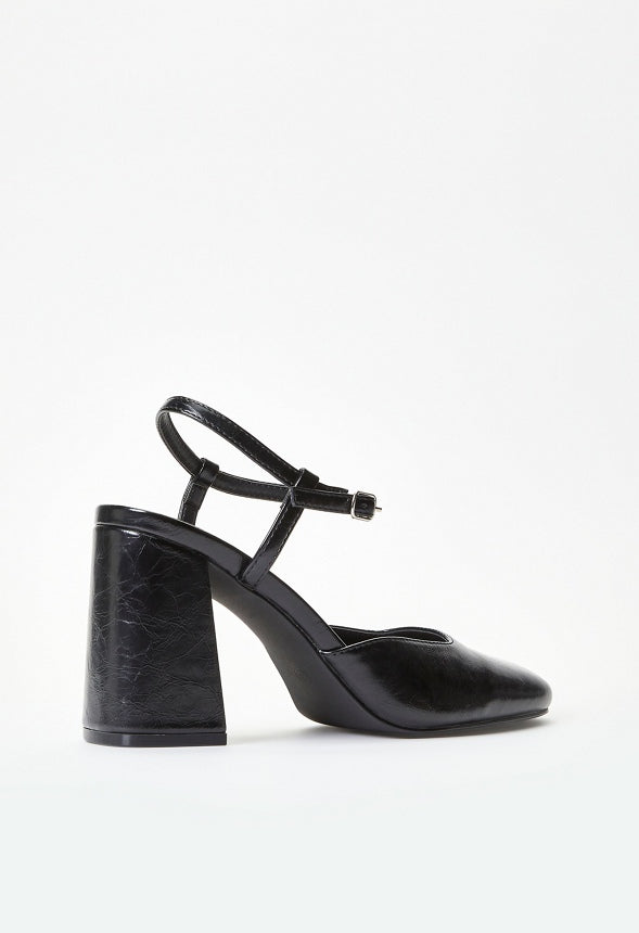 Marnie Ankle Strap Pump Black