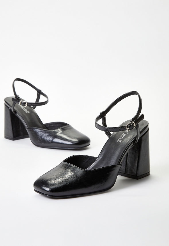Marnie Ankle Strap Pump Black