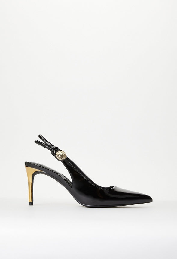Veda Slingback Pump Black/ Gold