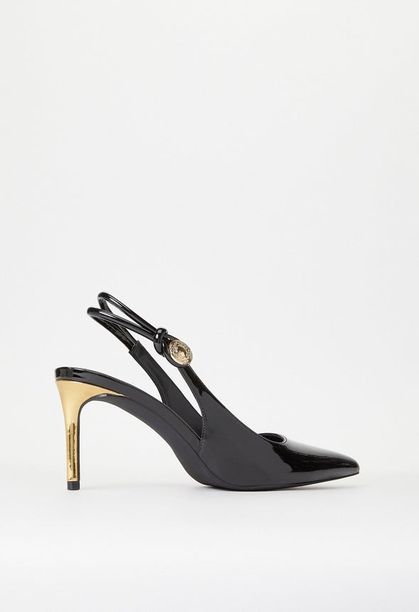 Veda Slingback Pump Black/ Gold