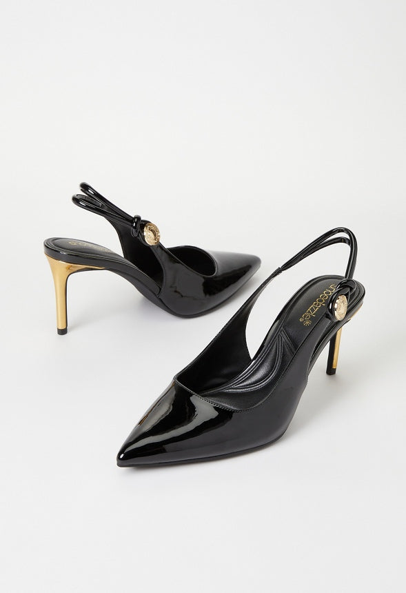Veda Slingback Pump Black/ Gold
