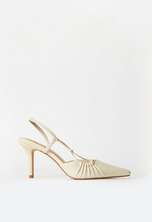 Lorena Slingback Pump Birch White