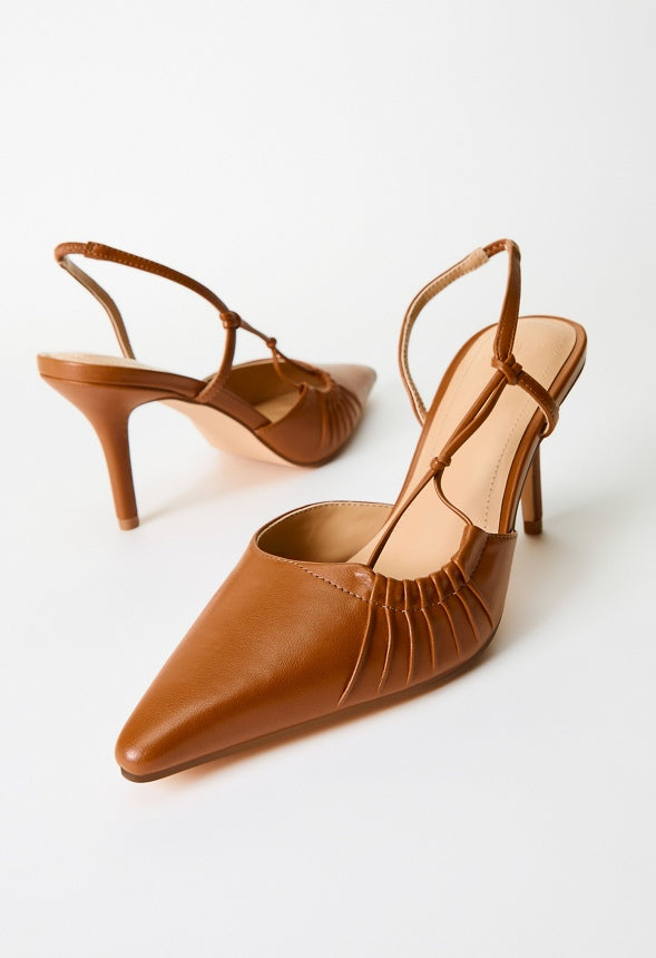 Lorena Slingback Pump Camel