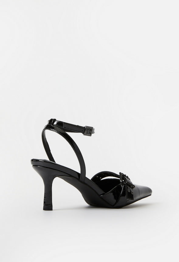 Blakely Ankle Strap Pump Black